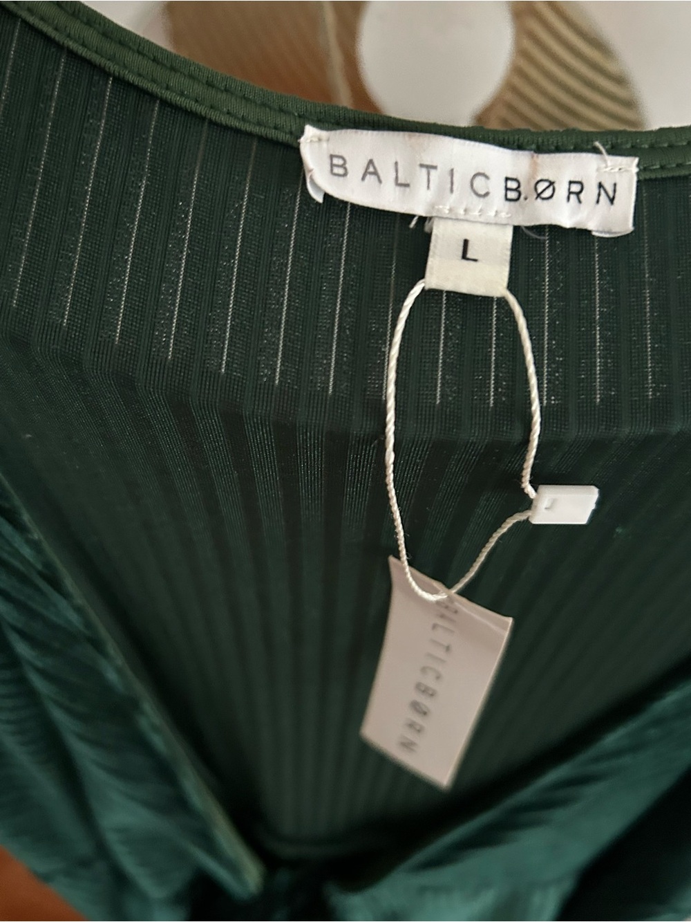 Baltic Born Velvet Wrap High-Low Dress L Green Whimsigoth Vampy - Picture 7 of 11